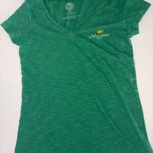 Masters Authentic 47 Green V-Neck 2015 Augusta National Tee-Shirt size Small